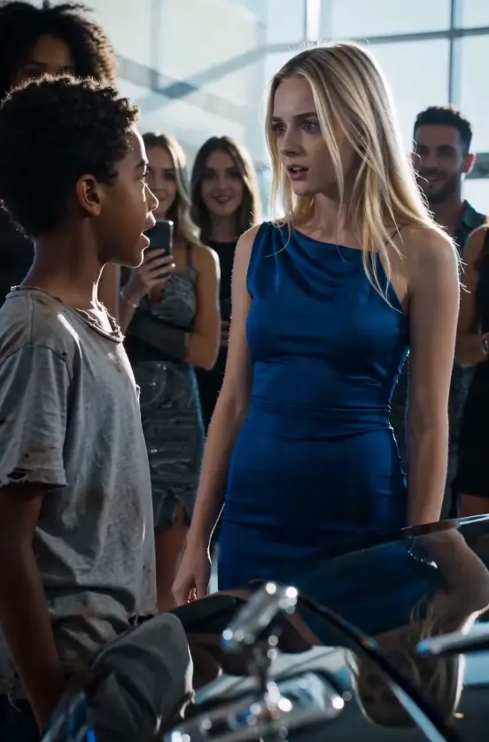 “Take your hand off the car. You couldn’t afford the mirror.”