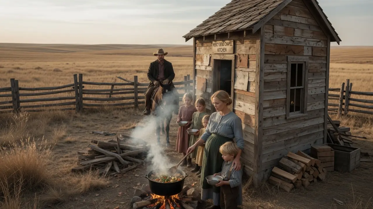 A Pregnant Widow Fed Every Orphan in a Broken Chapel — Until the Richest Rancher on the Prairie Saw What Her Kindness Was Worth