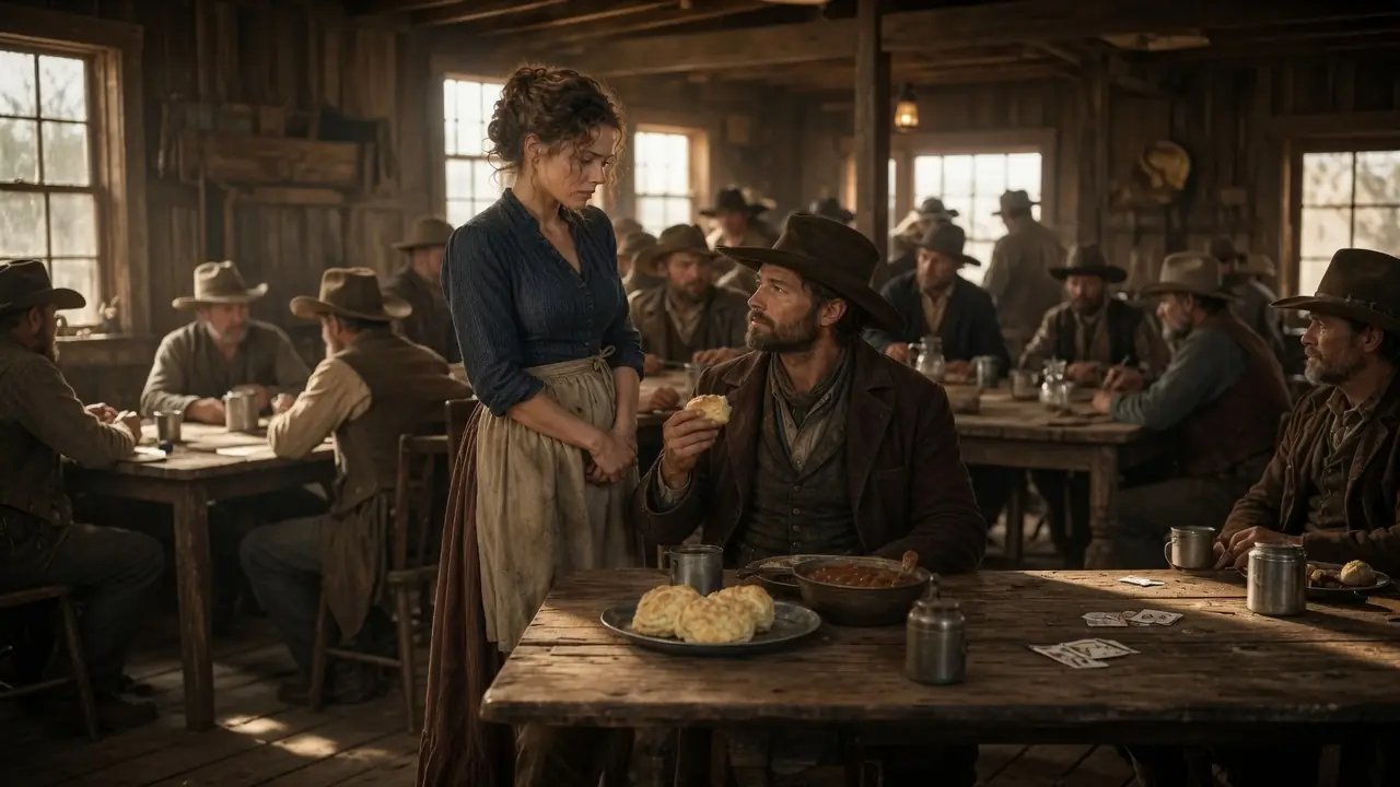 "Who Baked These Biscuits?" the Cowboy Asked — Then He Noticed the Woman Everyone Else Ignored