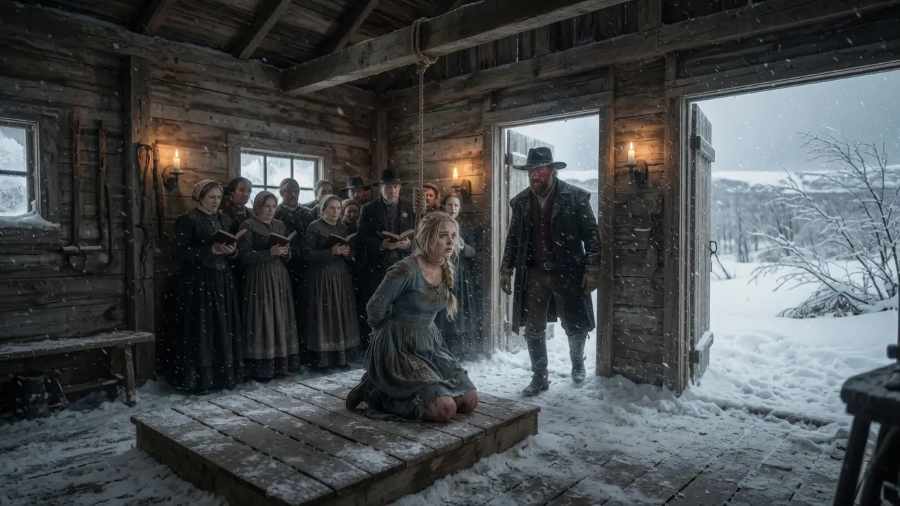 She Was Tied Up for Stealing Bread — Until a Lonely Rancher Cut the Rope and Took Her Into the Snow