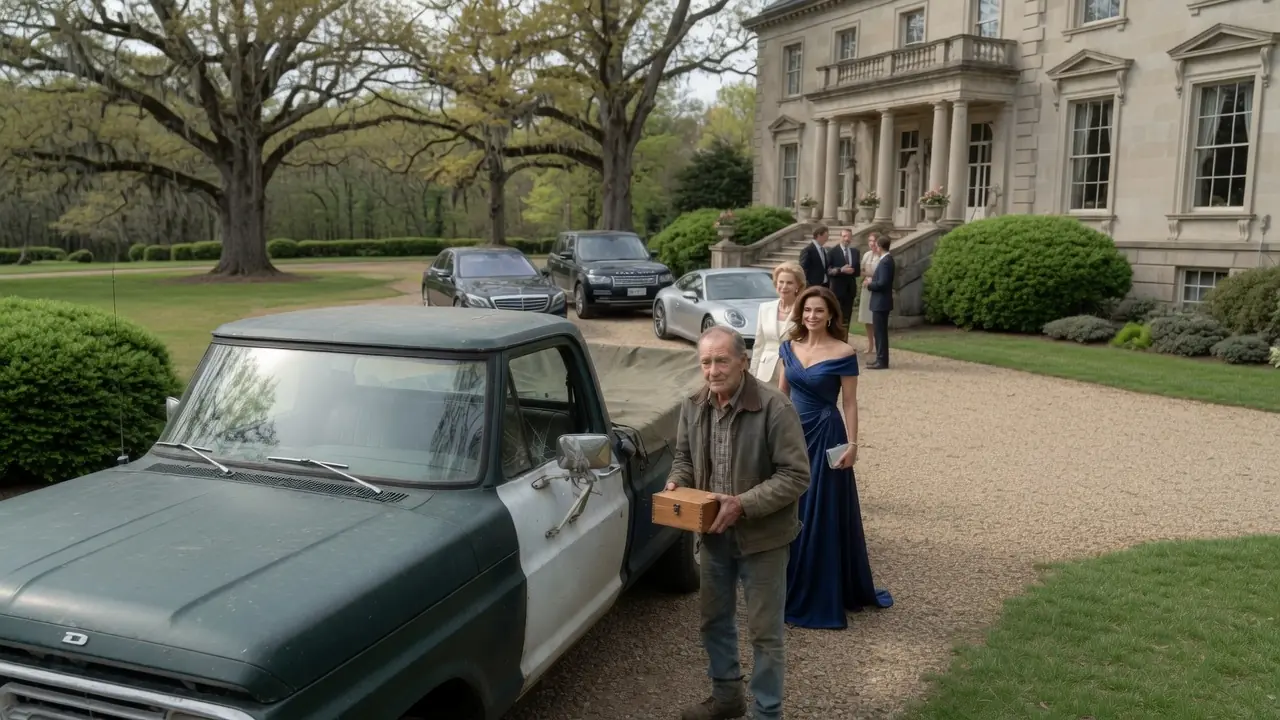 Everyone Judged The Old Truck He Drove To His Son’s Wedding — Until They Saw The One Thing He Brought Inside