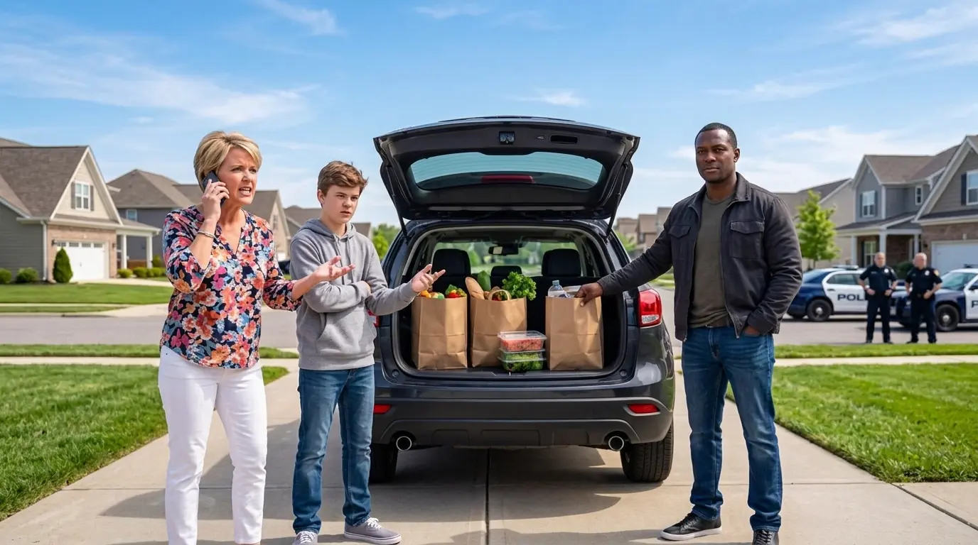 HOA Karen Called Cops After Her Son Demanded My Groceries — Didn’t Know I’m the Police Chief
