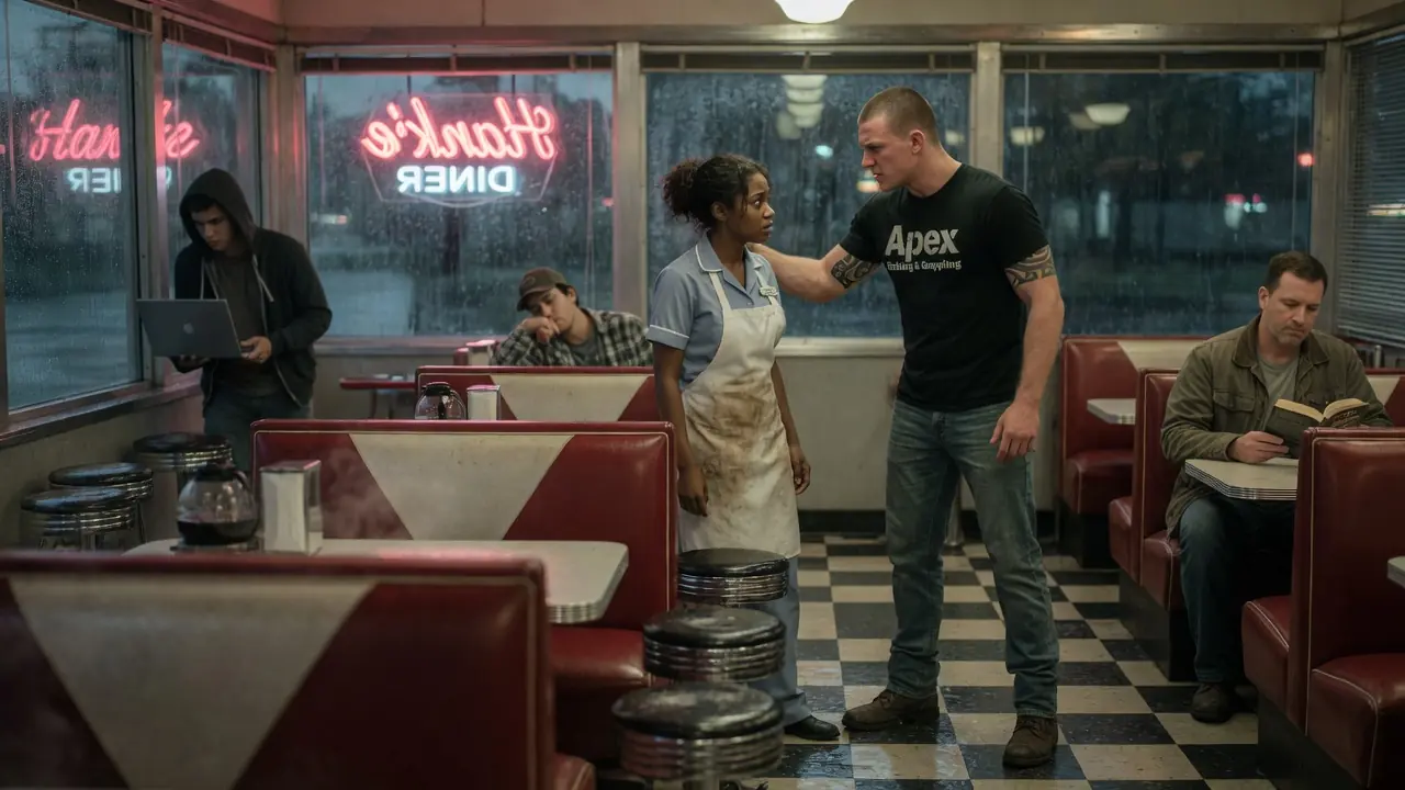 A Cocky Fighter Humiliated A Black Waitress — Not Knowing Who Was Sitting In That Diner