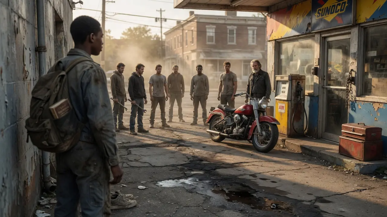 Six Bullies Jumped An Old Biker — Then A Young Mechanic Ran In