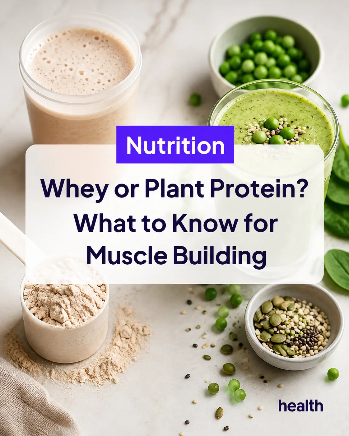 Whey Protein vs. Plant Protein: Which Is Easier To Digest and Builds Muscle More Efficiently?