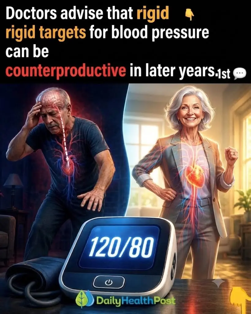 Cardiologists say the blood pressure goal that works at 40 could be risky after 60