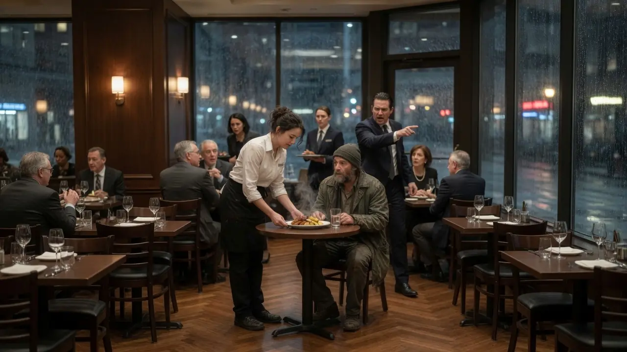 Lonely CEO Entered His Own Restaurant as a Homeless Man — Only the Young Waitress Saved Him a Seat