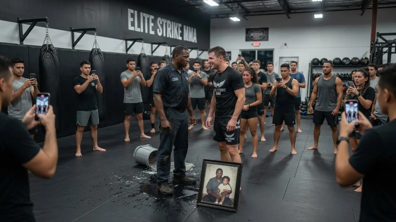 The MMA Coach Humiliated The Janitor — Then The Old Man Asked For...