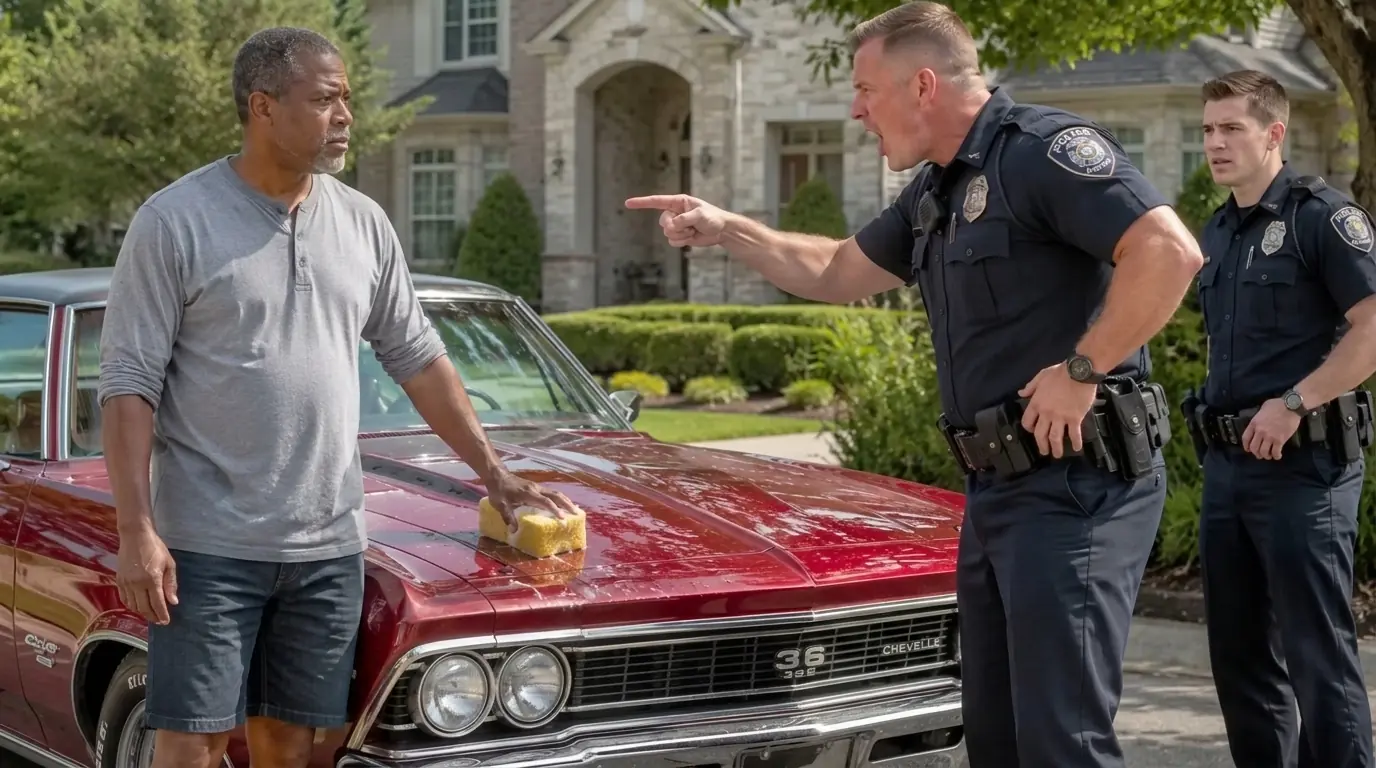 Cop Hara-sses a Man Washing His Car — Didn't Know Who He Was