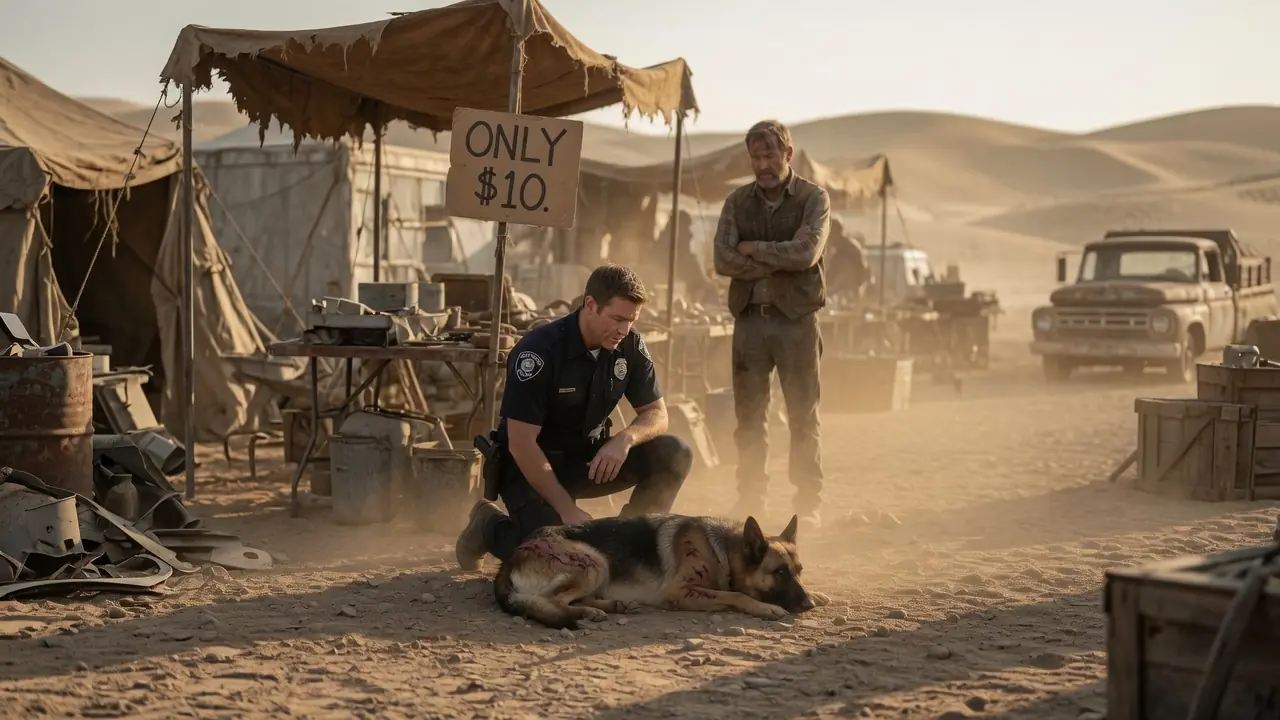 The Officer Bought A Dying Police Dog For $10 — Then The Dog Gave Him A Warning