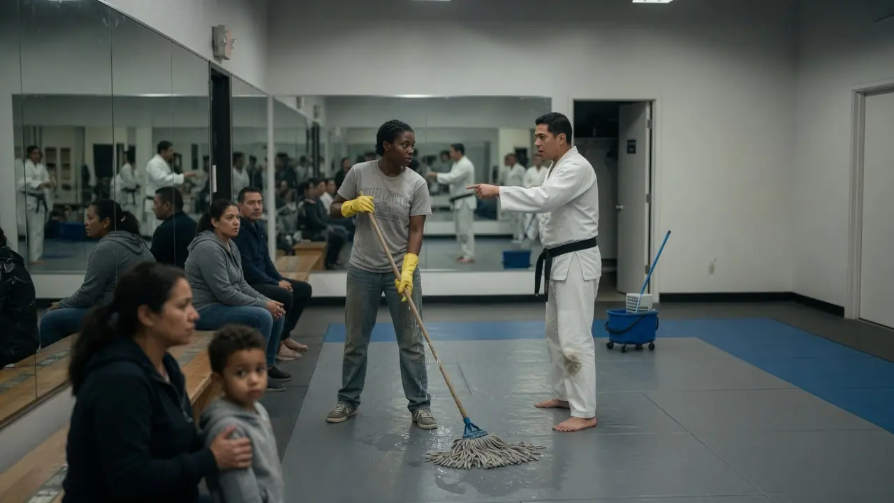 The Black Belt Mocked The Deaf Cleaning Woman — Then She Stepped Onto The Mat