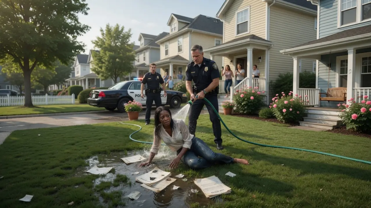 The Officer Sprayed A Woman In Her Own Yard — Then She Pulled Out A..