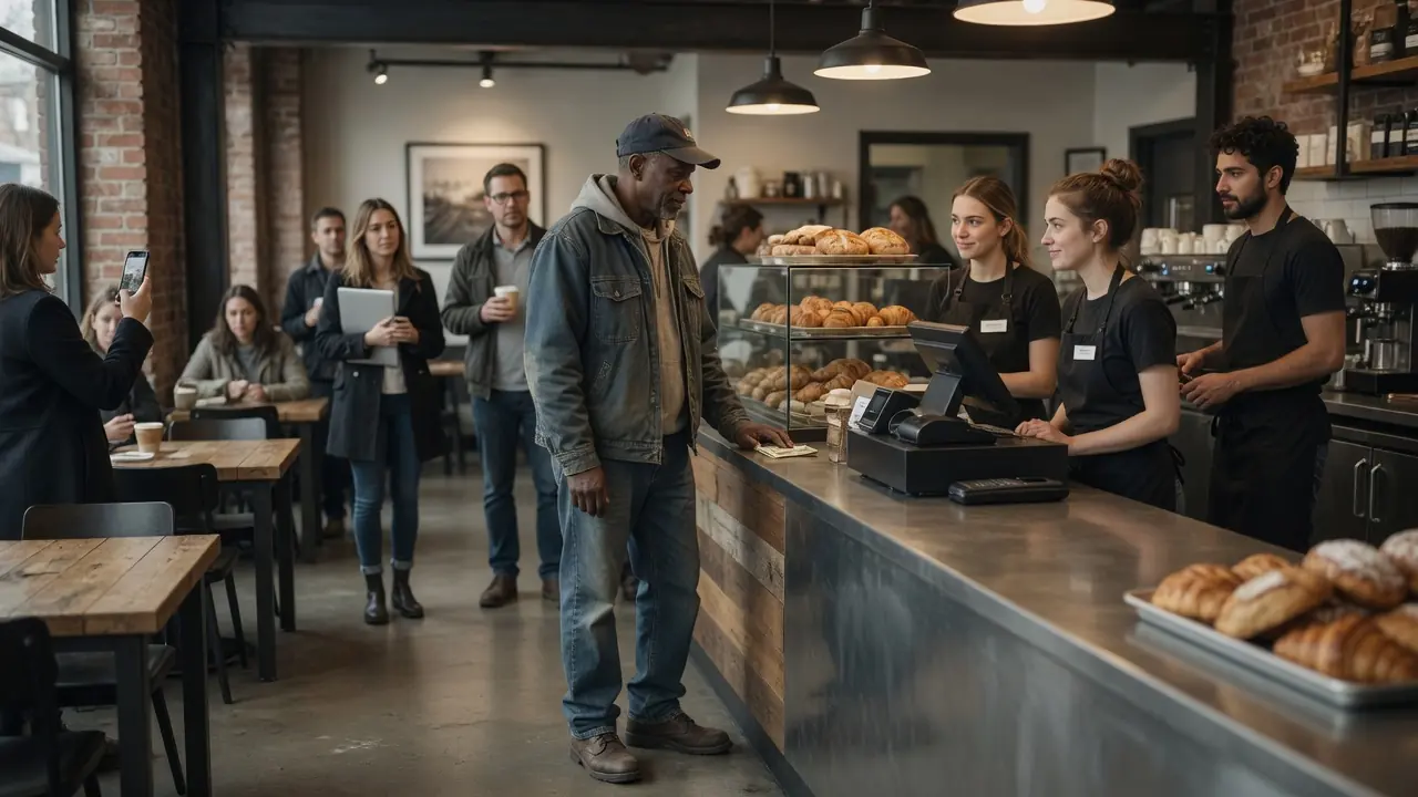 Two Cashiers Threw a Customer's Money on the Floor — They Never Asked Who Owned the Café