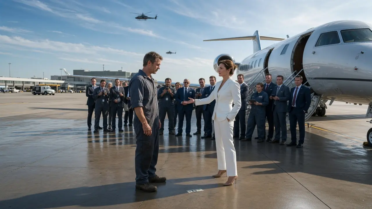 The CEO Threw a Single Dad Mechanic $100 — Then Bet $10M He Couldn't Start Her Jet