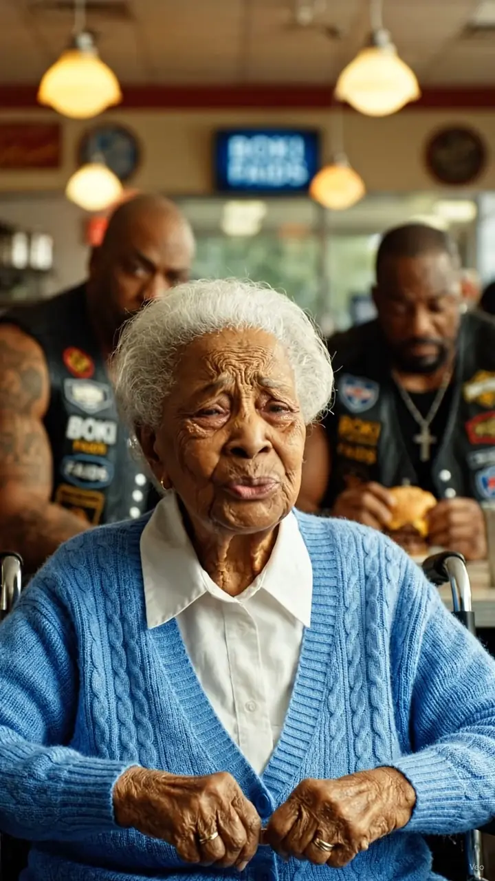 THE ELDERLY WOMAN ASKED THE BIKERS TO PRETEND TO BE HER SONS—AND THE DINER WENT SILENT