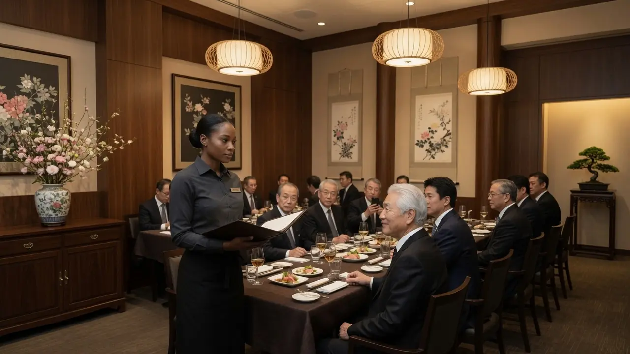 Japanese Billionaire CEO Orders In a Foreign Language To Humiliate Black Waitress—Her Reply SHOCKED