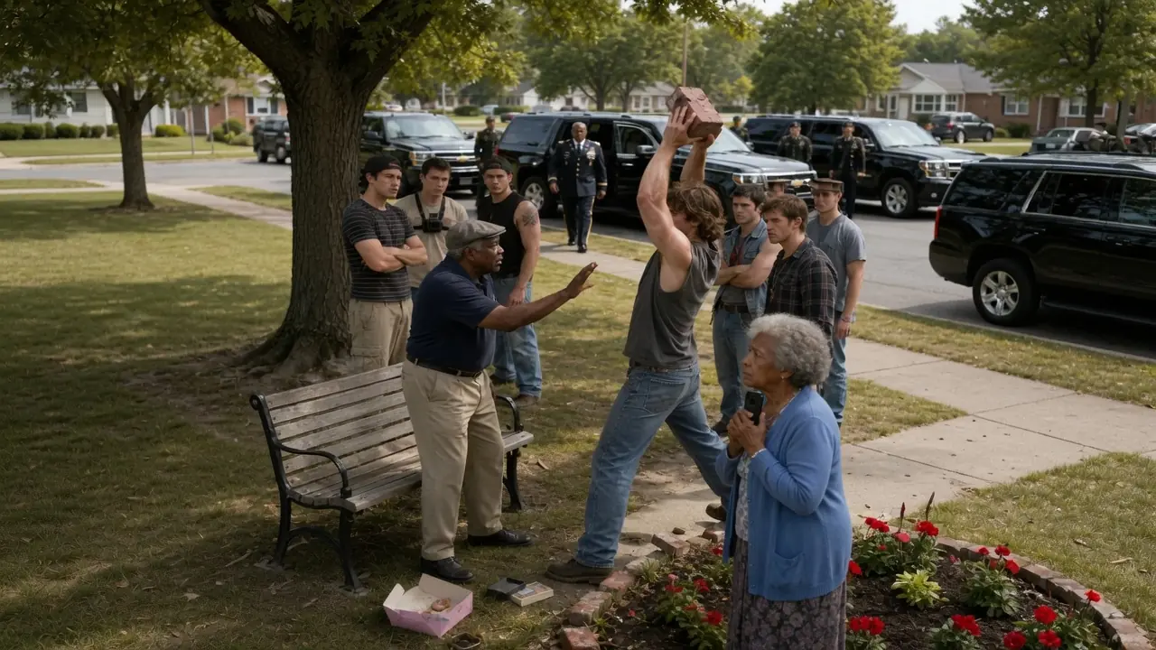 Bullies Surround Quiet Man in the Park — Their Knees Buckle When a Man Steps Out the SUV