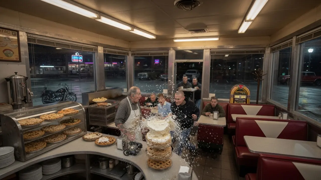 Four Men Picked the Wrong Diner to Shake Down—The Ending Left Them Speechless
