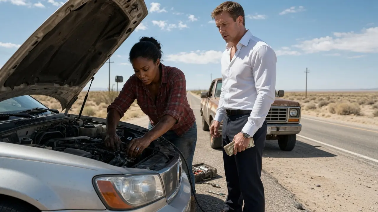 Single Mom Helps a MILLIONAIRE Fix His Broken Car — When He Sees the RING on Her Finger…