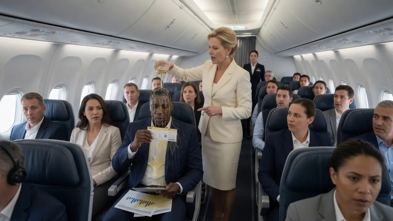 Rich Woman Pours Wine On Black CEO In First Class—Not Knowing He's Her Company’s $700M Investor