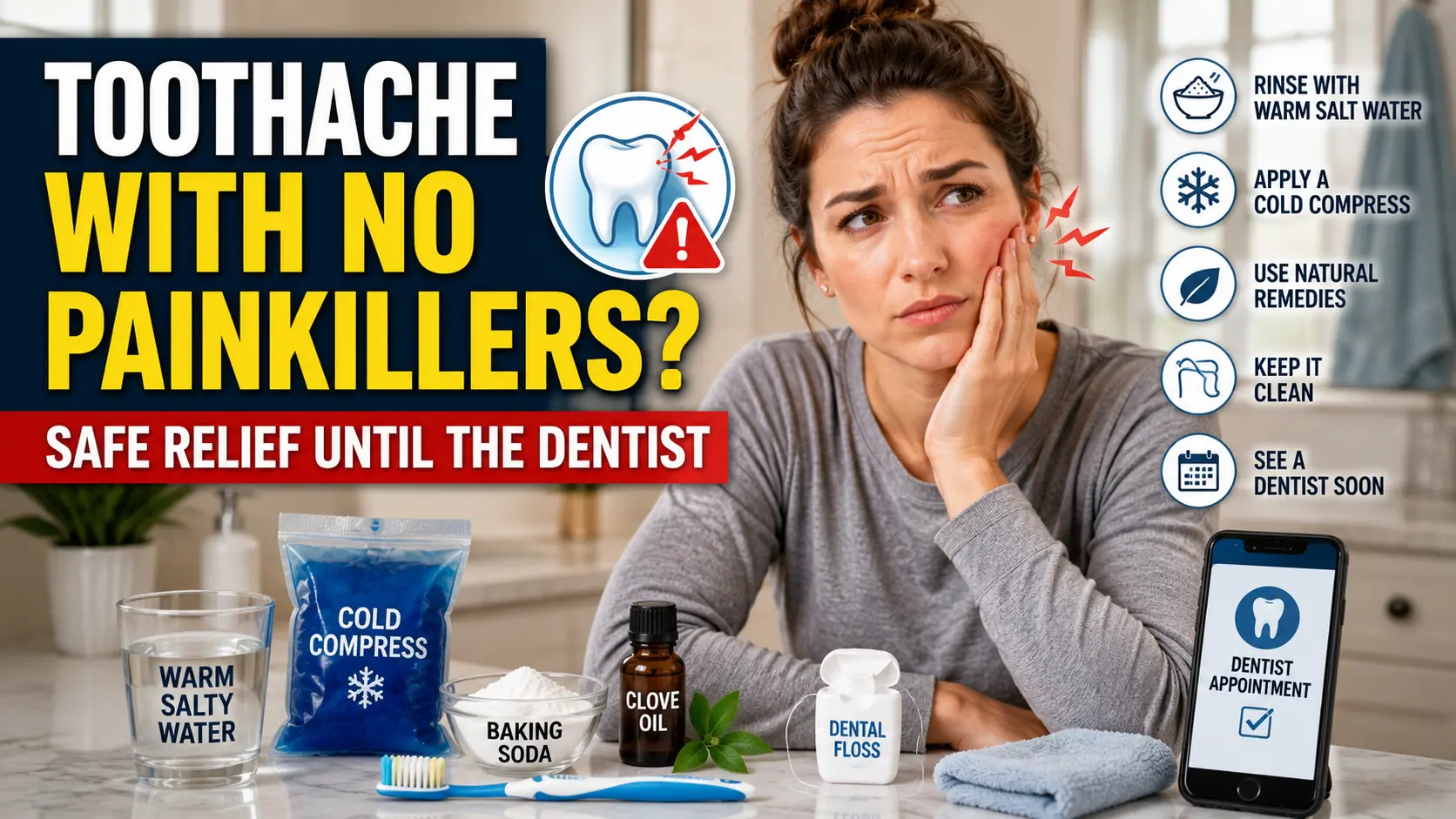 Toothache and No Painkillers? Safe Ways to Get Temporary Relief Until You See a Dentist