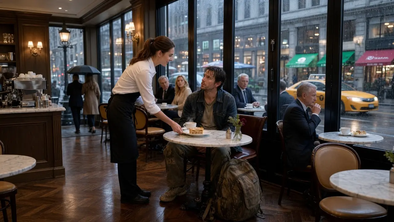 Poor Waitress Mistook Him For A Backpacker — Without Knowing He Was The Millionaire Owner Of The Cafe