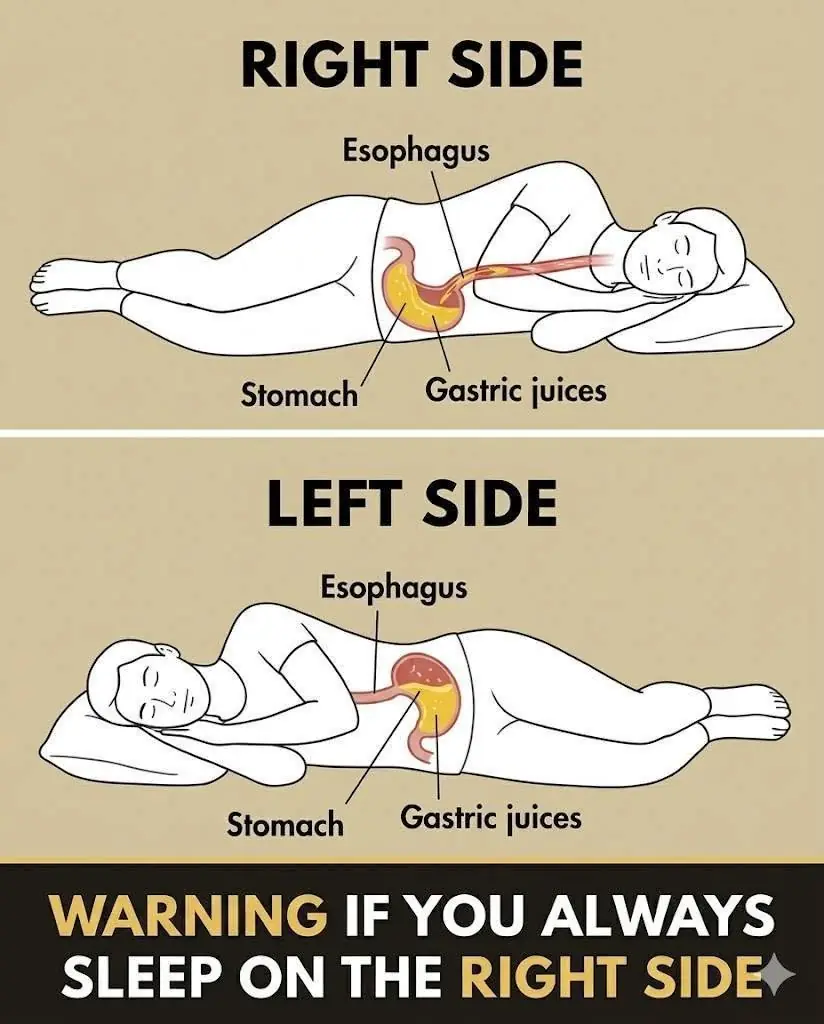 Warning If You Always Sleep on Your Right Side: What Your Sleeping Position Could Be Doing to Your Digestive Health