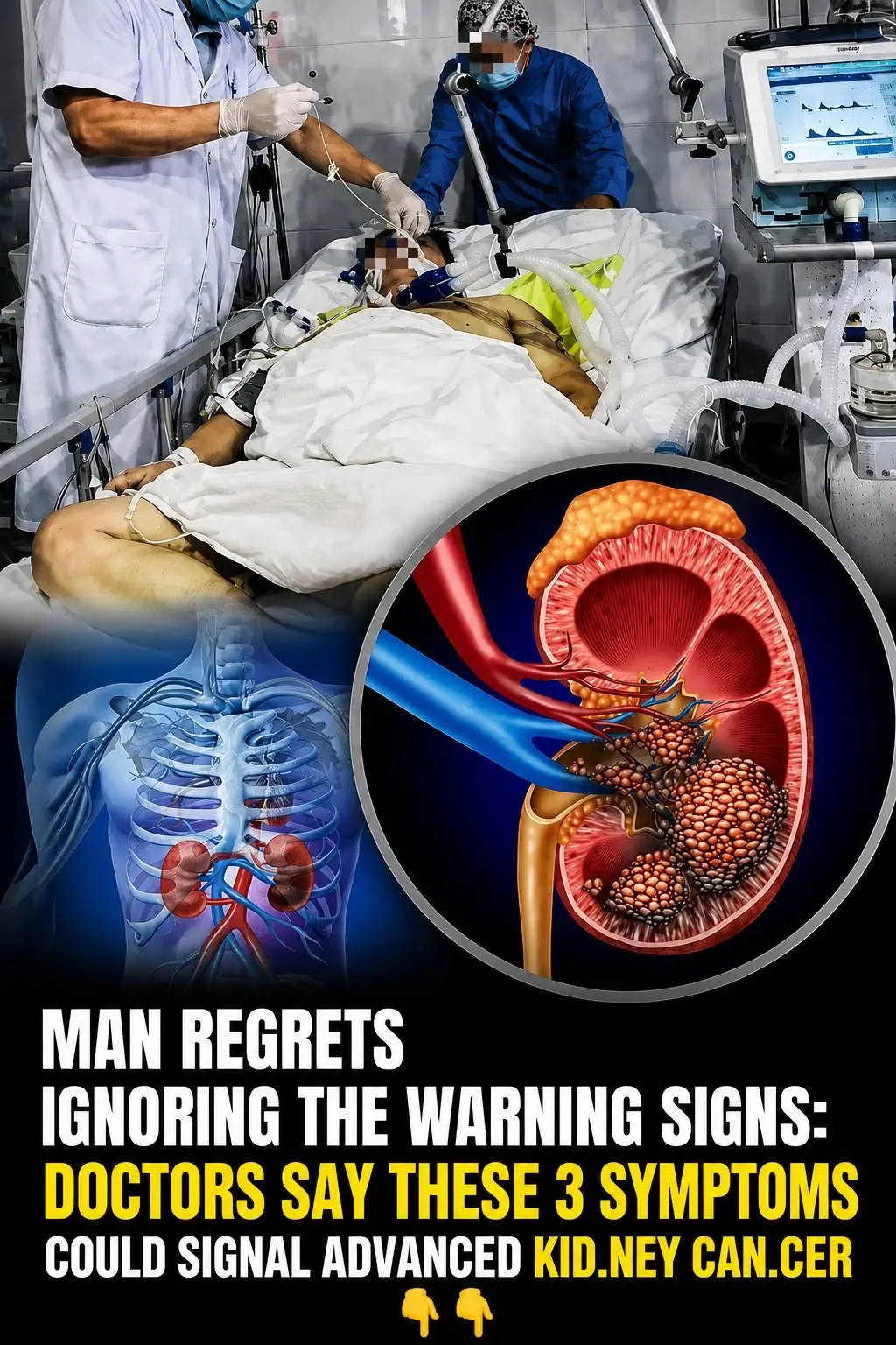 Man Regrets Ignoring the Warning Signs: Doctors Say These 3 Symptoms Could Signal Advanced Kidney Cancer