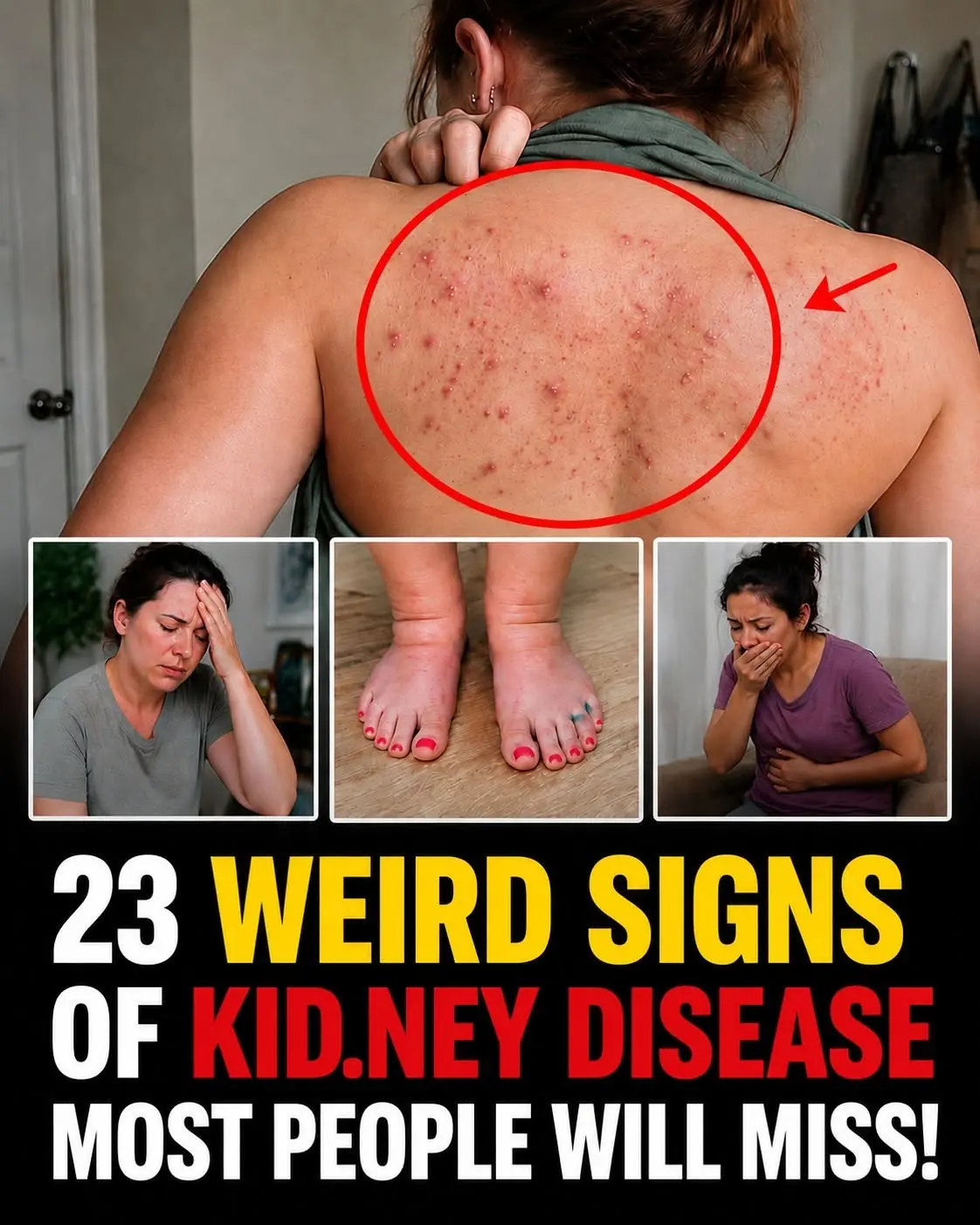 23 Weird Signs of Kid.ney Disease Most People Will Miss! Doctors Say These Symptoms Should Never Be Ignored