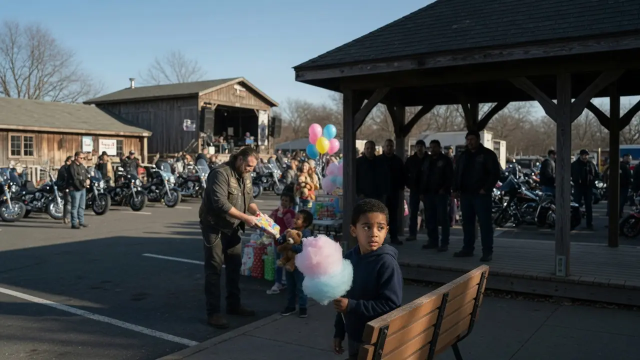 A Little Boy Saw Something In The Shadows — Then The Bikers Went Silent
