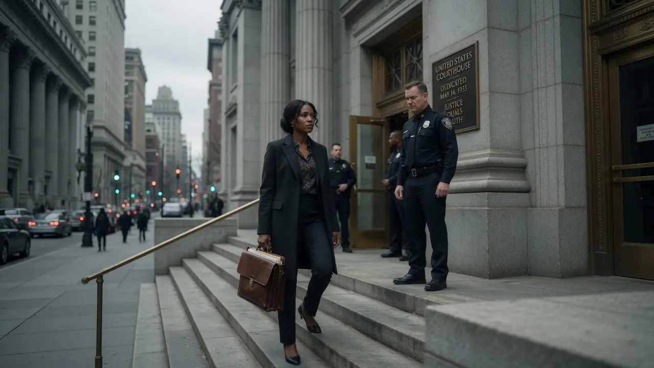 A Courthouse Officer Humiliated A Black Woman On The Steps — Then One Glance Changed The Air
