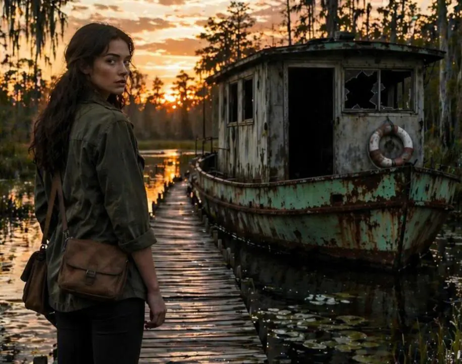 After fleeing from her husband, a woman bought an old houseboat for just $20: but when she arrived at the location and opened the door, she was horrified by what she found inside…
