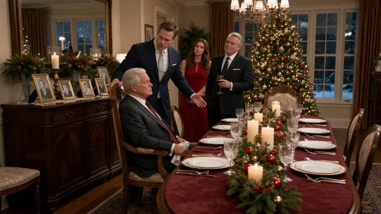 My Son Pushed Me at Christmas Dinner: “That Seat’s for My Father-in-law. Move!” Then...