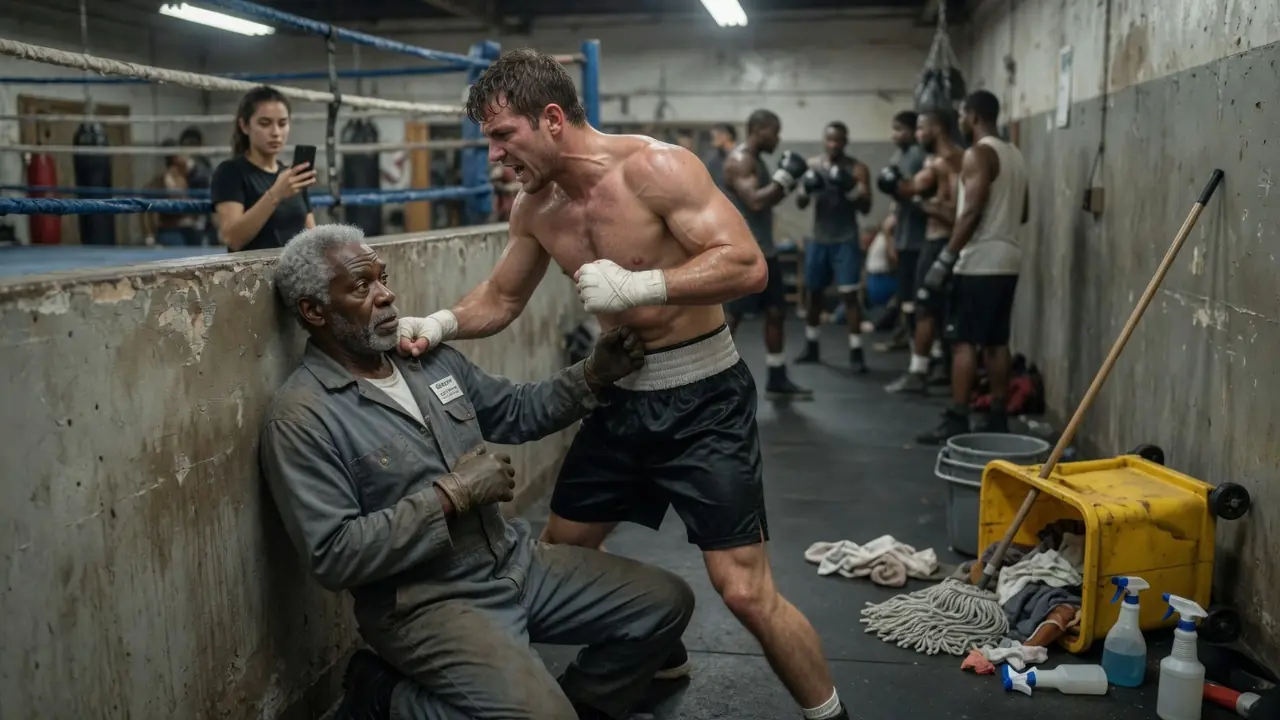 A Boxing Champion Thought One Punch Was Enough — The Old Janitor Had Other Plans