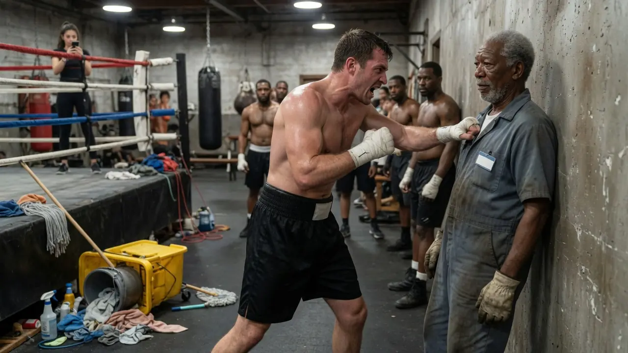 The Boxing Champion Gave an Old Janitor One Chance to Dodge — The Entire Gym Froze