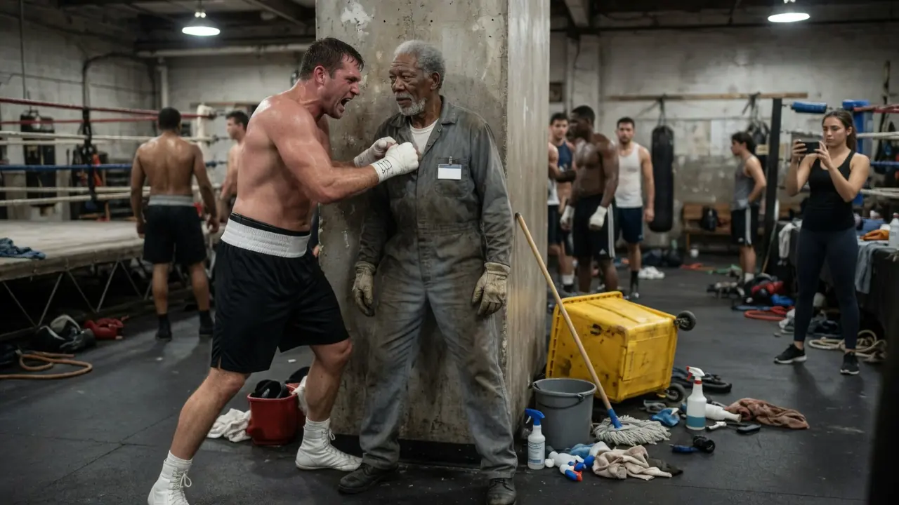 A Cocky Boxer Called Out the Old Janitor in Front of Everyone — Then Dared Him to Dodge One Punch