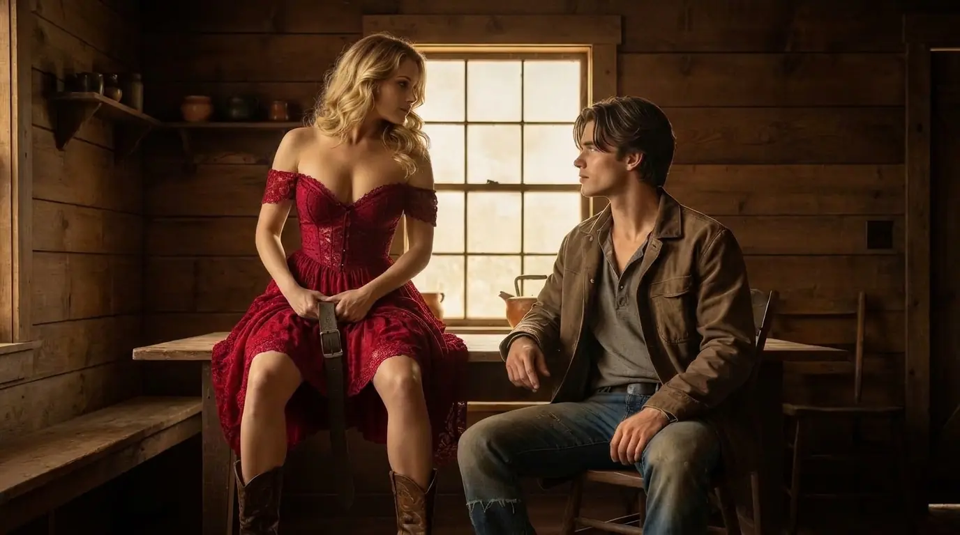 “It Hurts… It’s My First Time Tonight,“ The Virgin Bride Moaned—Then Took the Cowboy’s Belt