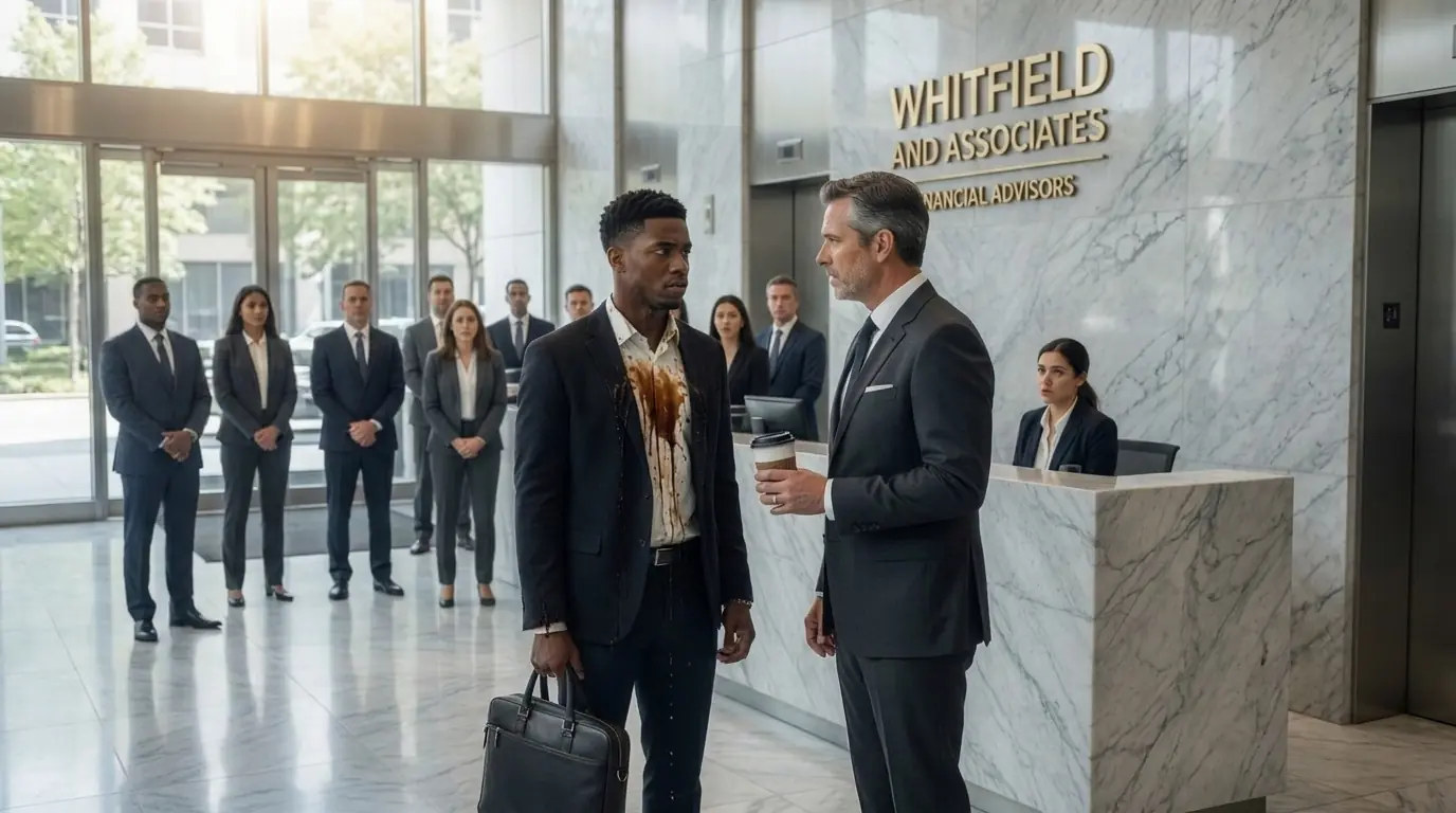 Manager Throws Coffee at New Black Intern on Day One — Until the CEO Walks In and Calls Him "Son"