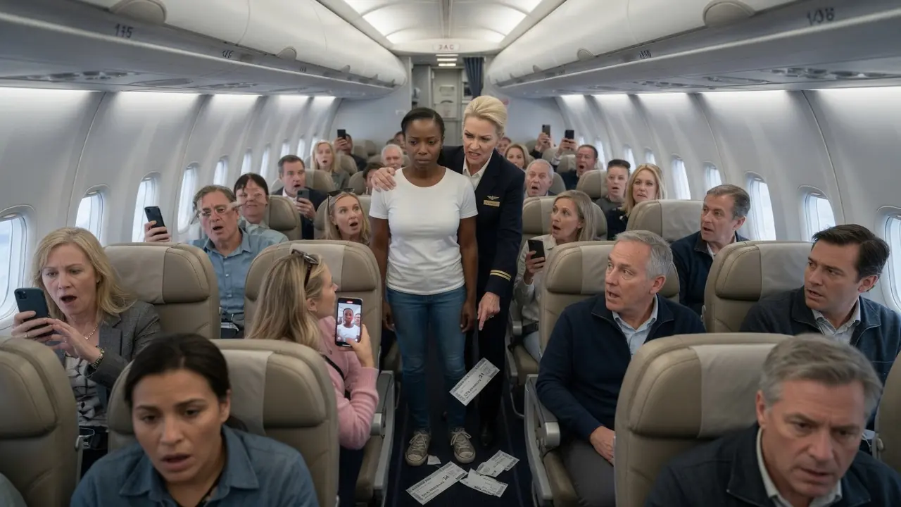 “Get Out of First Class!" Attendant Slapped Black Woman — Then Froze When She Said "I Own the Plane"