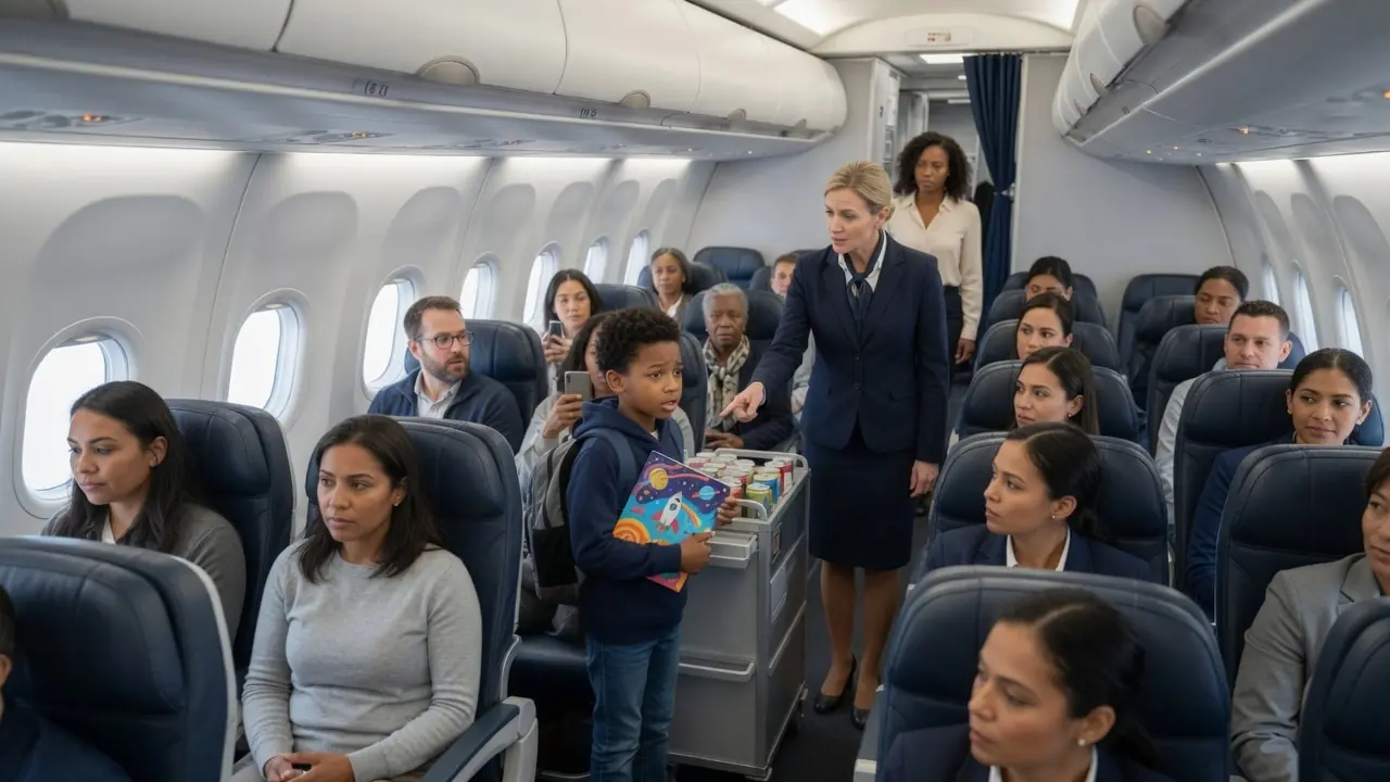 Flight Attendant Dragged Black Child Down Aisle — Seconds Later, His Mom Fired Everyone