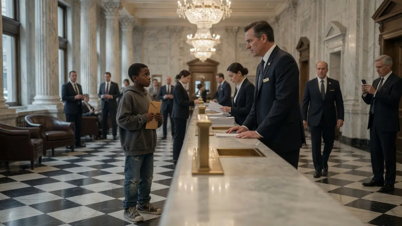 Black Kid in Worn-Out Shoes Went to Bank to Check Account  Manager Laughed Until He Saw the Balance