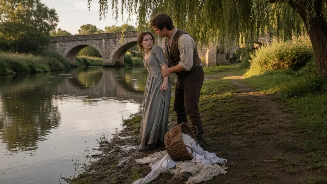 She Washed Clothes By The River At Dawn — Little Did She Know The Duke Was Watching From The Bridge