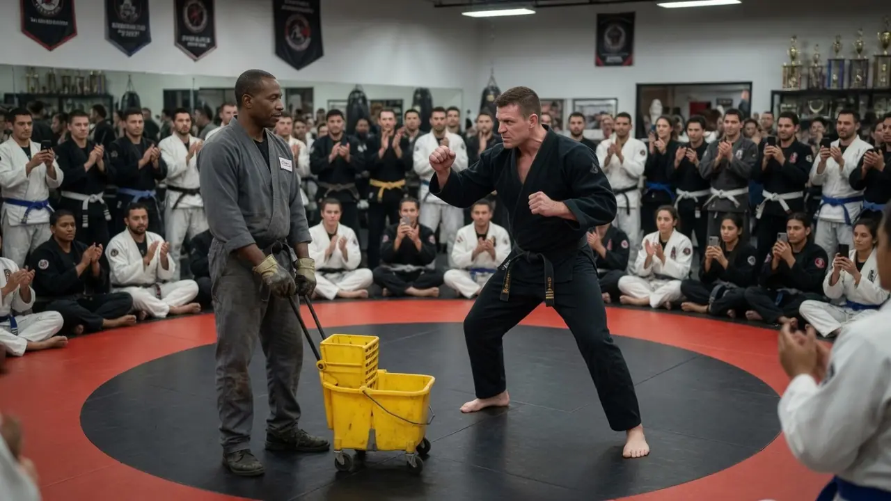 Black Belt Picked the Black Janitor for a "Lesson" - 40 Seconds Later, He Couldn't Believe What Happened
