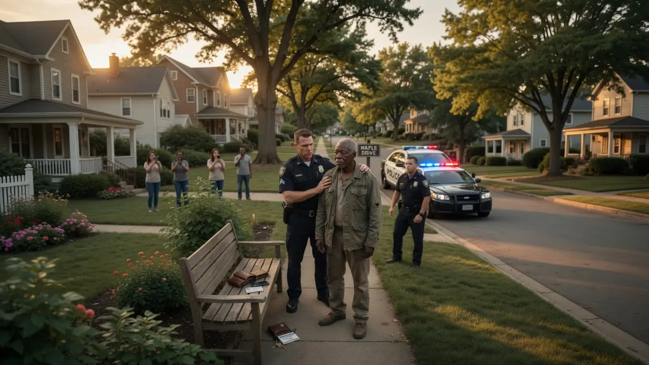 A Cop Forced An Old Veteran To Kneel — Then A Black SUV Turned Onto The Street