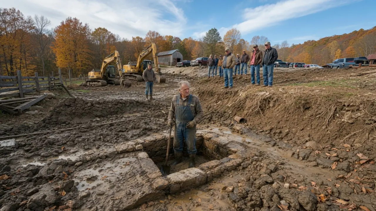 The Farmers Laughed When He Drained the Pond — Then Something Incredible Emerged From the Mud