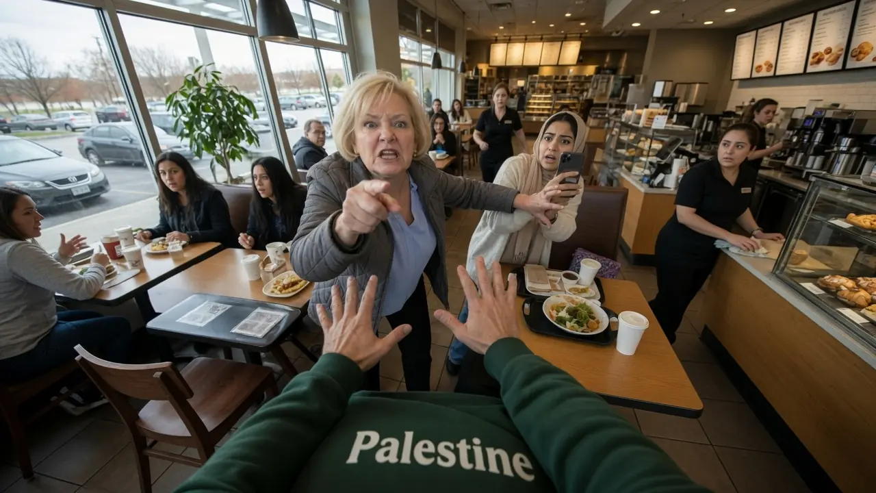 Karen Tried To Att-ack A Woman In A Cafe — The Husband Recorded All