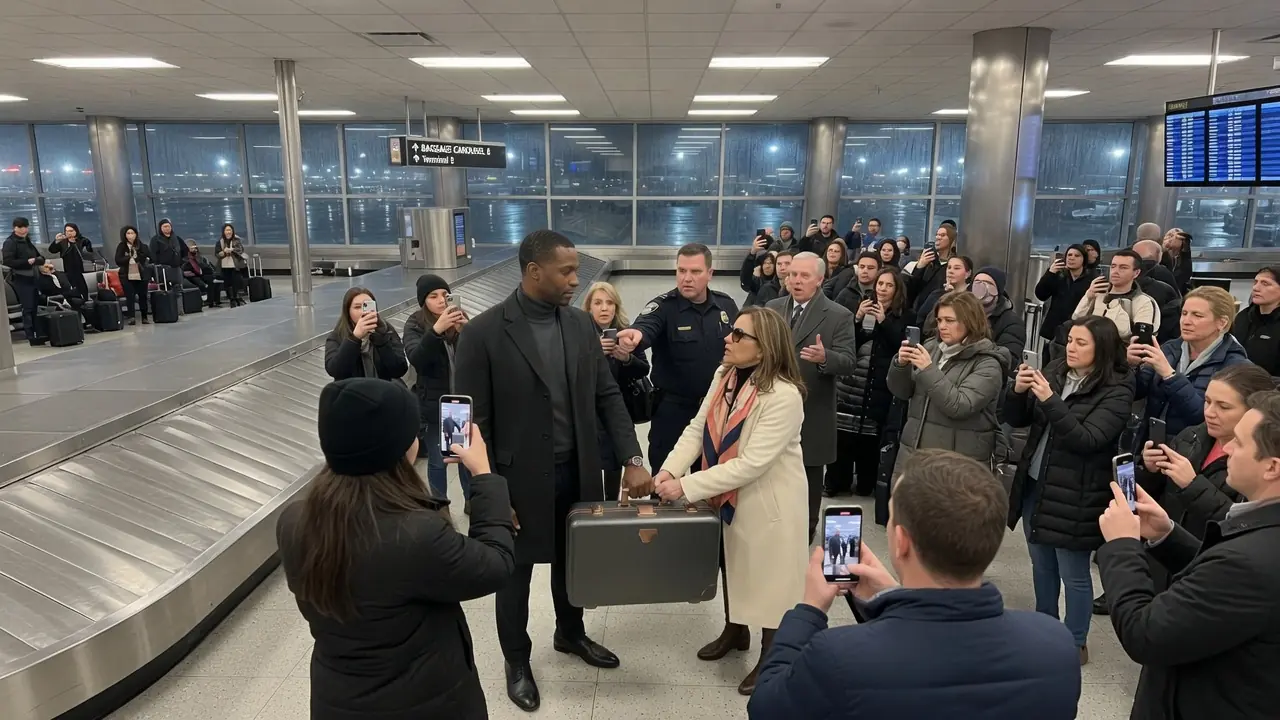 Black Man Accused of Stealing His Own Luggage — 28 Minutes Later, 3 SUVs Shut It All Down