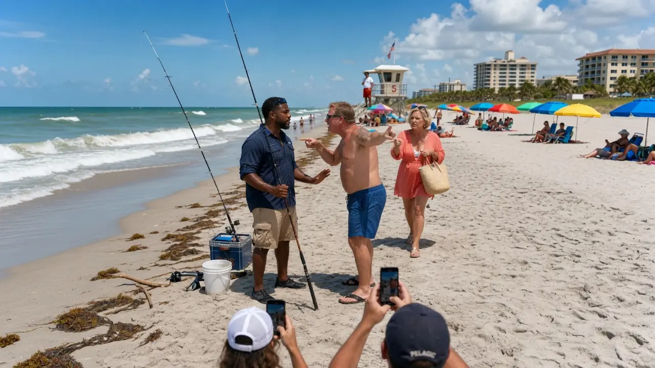 Male Karen Ordered a Black Fisherman Away From the Shore — Then His Wife Said What the Camera Could Never Forget
