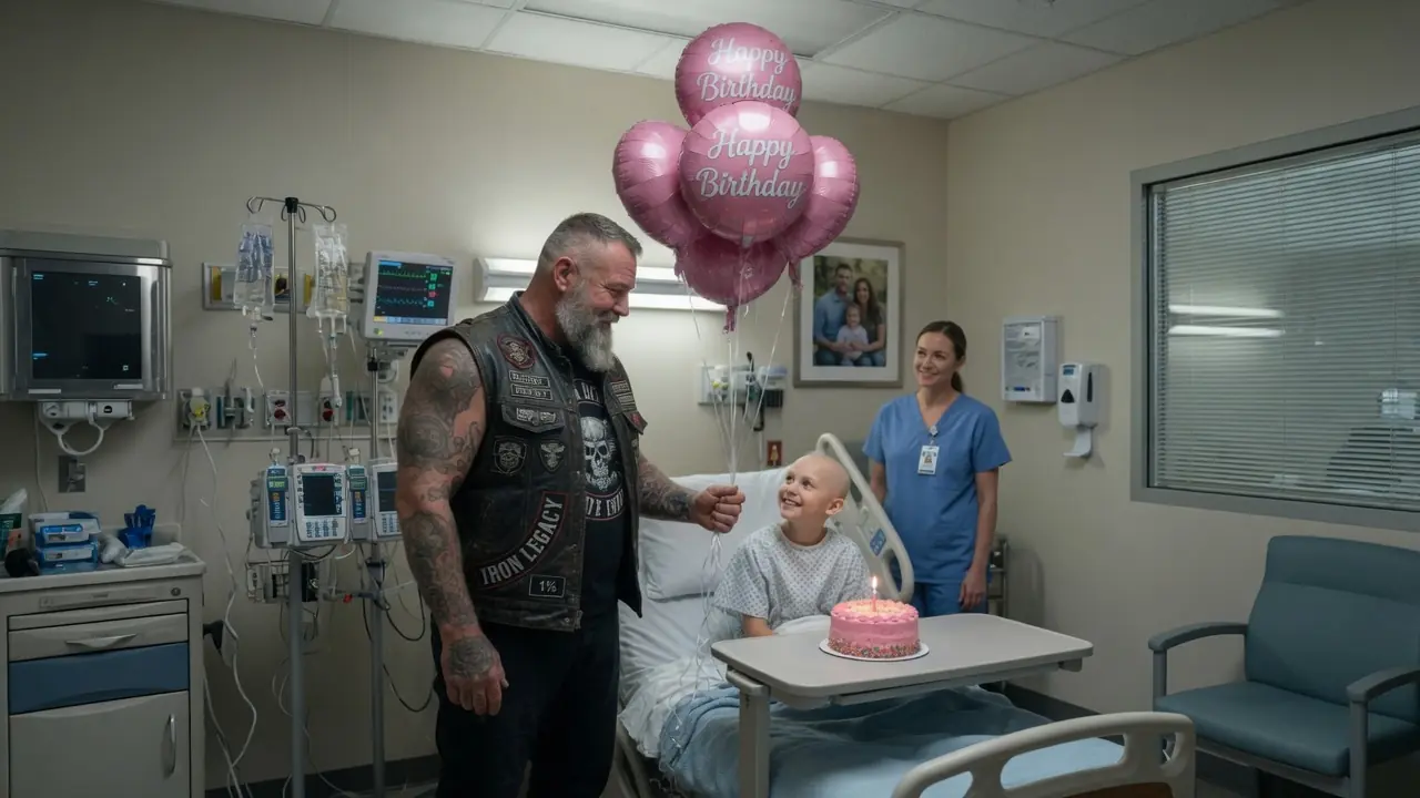The Hospital Thought The Biker Was Trouble — Until They Saw His Daughter’s Name On The Wall
