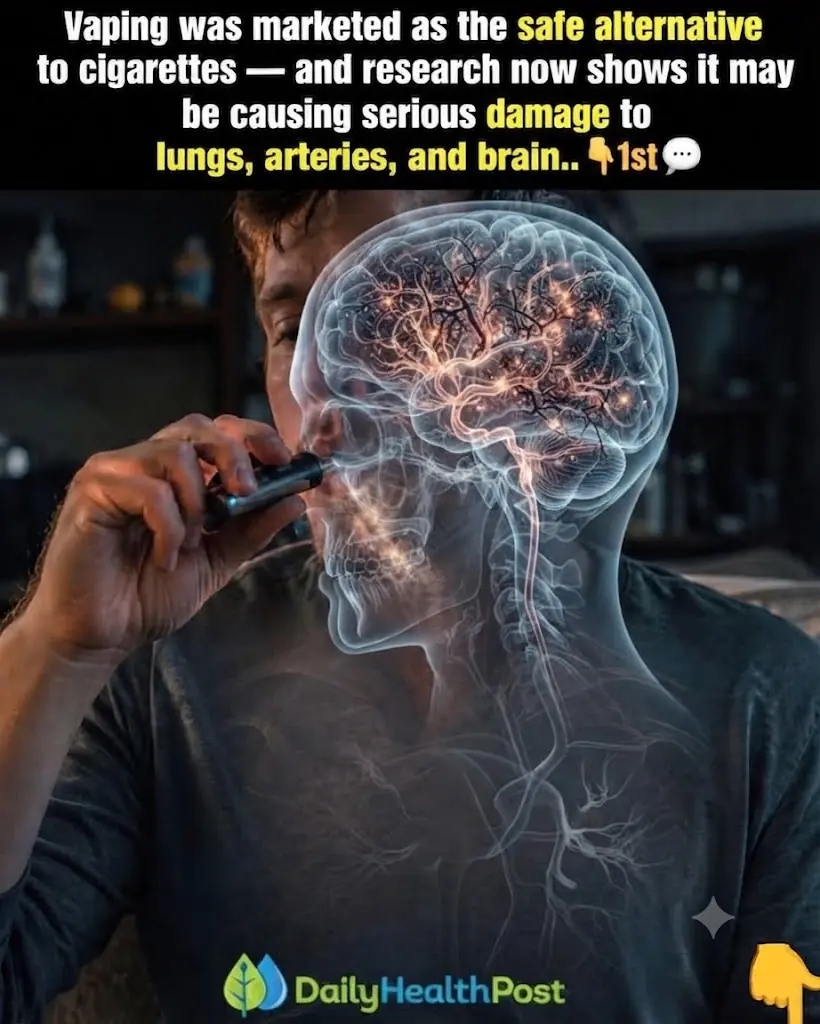 Vaping was marketed as the safe alternative to cigarettes — and research now shows it may be causing serious damage to lungs, arteries, and brain